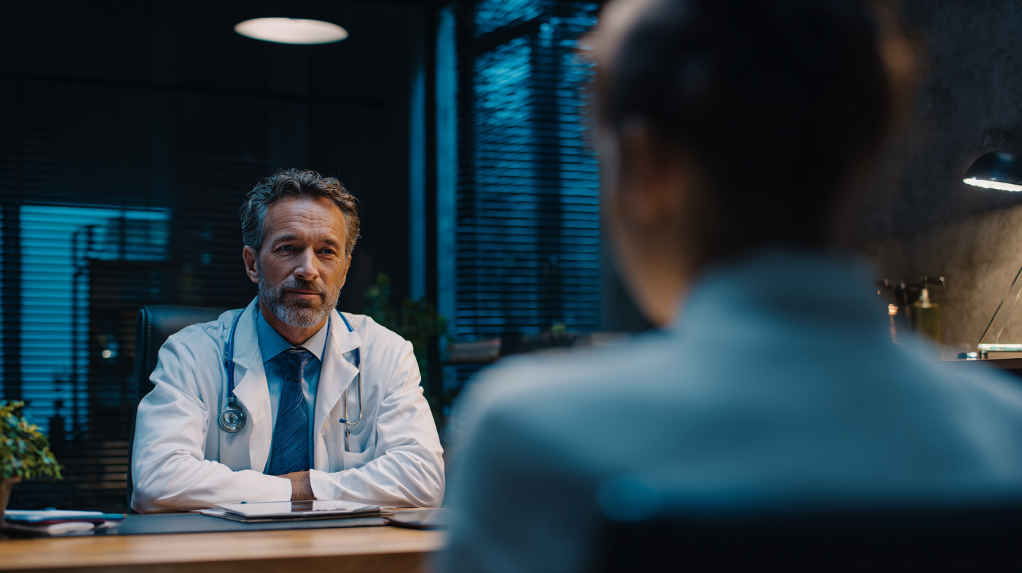 Clinical consultation scene